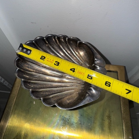 Vintage Silver Plated Metal Compote Koi Dragon Fish Dolphin Pedestal - Picture 9 of 10